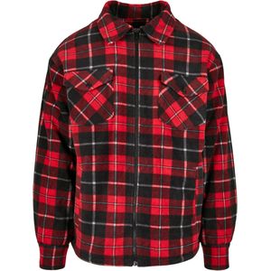 URBAN CLASSICS Allwetterjacke Urban Classics Herren Plaid Teddy Lined Shirt Jacket (1-St)