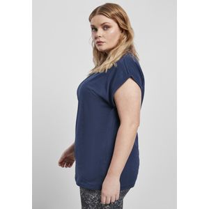 Urban Classics - Extended Shoulder Dames T-shirt - Blauw