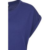 Urban Classics - Extended Shoulder Dames T-shirt - Blauw Paars