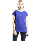 Urban Classics - Extended Shoulder Dames T-shirt - Blauw Paars