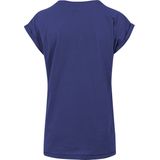 Urban Classics - Extended Shoulder Dames T-shirt - Blauw Paars