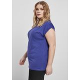 Urban Classics - Extended Shoulder Dames T-shirt - Blauw Paars