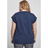 Urban Classics - Extended Shoulder Dames T-shirt - Blauw