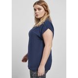 Urban Classics - Extended Shoulder Dames T-shirt - Blauw