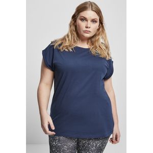 Urban Classics - Extended Shoulder Dames T-shirt - Blauw