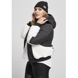 Urban Classics - 2-tone Batwing Jas - Damesjack - Licht Gewatteerd - Wijd Uitgesneden Vleermuismouwen