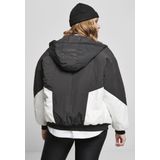Urban Classics - 2-tone Batwing Jas - Damesjack - Licht Gewatteerd - Wijd Uitgesneden Vleermuismouwen