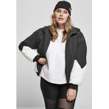 Urban Classics - 2-tone Batwing Jas - Damesjack - Licht Gewatteerd - Wijd Uitgesneden Vleermuismouwen