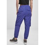 Urban Classics Cargobroek- High Waist Crinkle Nylon Blauw/Paars