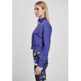 Urban Classics - Cropped Crinkle Nylon Jas - Zwart - 100% Polyester