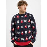 Urban Classics Nicolaus and Snowflakes Sweatshirt voor kinderen, uniseks, Nicolaus And Snowflake Aop