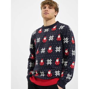 Urban Classics - Nicolaus And Snowflakes - Sweatshirt - Met Ronde Hals - All-over Print