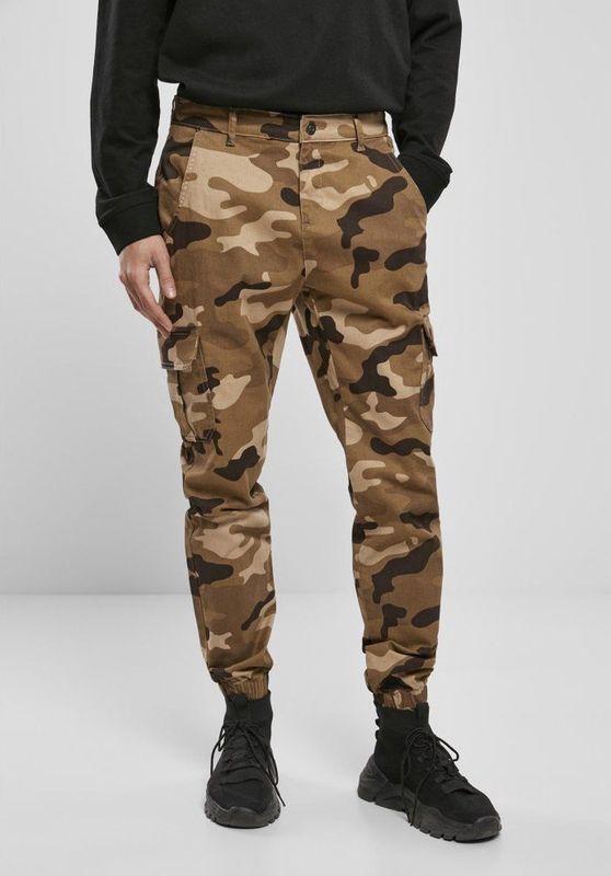 Sportbroek - Camo - Katoen/Elastaan - Stretchtwill
