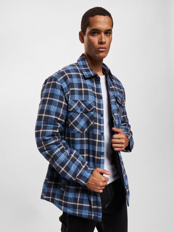 Urban Classics - Gewatteerde Jas - Blauw - Lichtgewicht - Casual