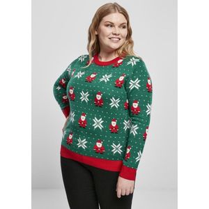 Urban Classics - Santa Christmas - Dames Sweatshirt - Rood - 100% Polyacryl