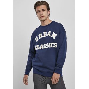 Sweater - Geribbelde Kraag - Sweatstof - Ronde Hals - Logoprint