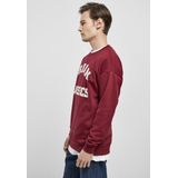 Urban Classics - College Print Crew Sweatshirt - Kokosmelk - Katoenfleece - Casual