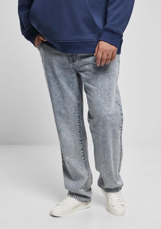 Urban Classics - Loose Fit Jeans - Blauw - Heren - Baggy Broeken