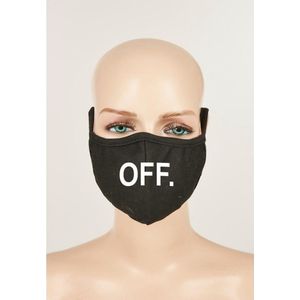 Mister Tee - OFF 2-pack Masker - Mondkapje - Zwart