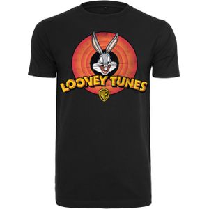 Merchcode Looney Tunes - Looney Tunes Bugs Bunny Logo Heren T-shirt - Zwart