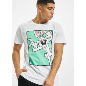Merchcode Looney Tunes - Looney Tunes Bugs Bunny Funny Face Heren T-shirt - Wit