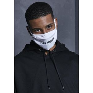Urban Classics Stay Home Gezichtsmasker voor volwassenen, uniseks, wit, eenheidsmaat, wit, 1 stück (1er Pack)