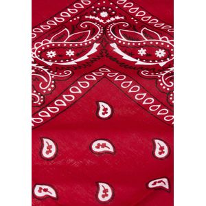 Urban Classics Set van 3 bandana's, fascinator-hoed, uniseks, Rood