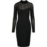 Urban Classics Ladies Flock Lace Turtle Neck Dress