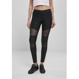 Urban Classics - Tech Mesh Rib Legging   Zwart