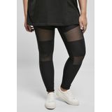 Urban Classics - Tech Mesh Rib Legging   Zwart