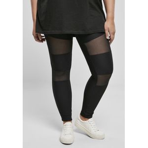Urban Classics - Tech Mesh Rib Legging   Zwart