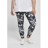 Urban Classics - Tie Dye Legging - Zwart/Wit