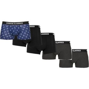 Urban Classics - Boxershorts - Effen Kleuren - Stretch Jersey - Verpakking van 5 Stuks