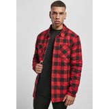 Urban Classics - Overhemd - Rood Zwart Ruitpatroon - Katoen