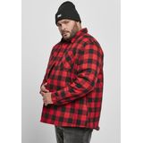 Urban Classics - Overhemd - Rood Zwart Ruitpatroon - Katoen