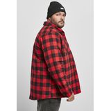 Urban Classics - Overhemd - Rood Zwart Ruitpatroon - Katoen