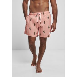 Urban Classics - Pattern Swim Shorts - Zwembroek - Cactus Aop - Waterbestendig