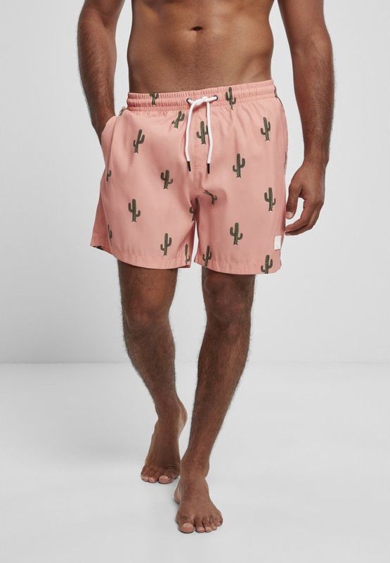 Urban Classics - Pattern Swim Shorts - Zwembroek - Cactus Aop - Waterbestendig
