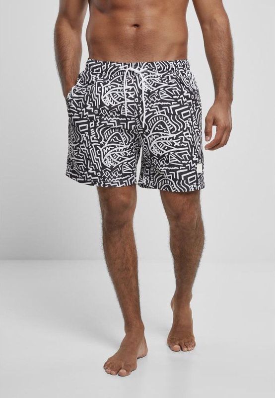 Urban Classics AOP Zwemshort voor heren, in vele varianten, maten XS tot 6XL, Aap Aop