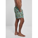 Urban Classics - Zwemshorts - Turquoise - Gemengde Kleuren - Motiefprint