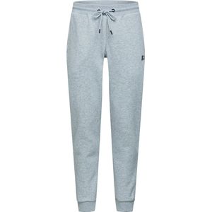 STARTER BLACK LABEL Joggingbroek voor heren met logo, sweatpants met billenzak, trainingsbroek effen, elastische tailleband en zoom, maat S tot XXL, heidegrijs, L
