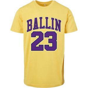 Mister Tee - Ballin taxi Heren T-shirt - Geel