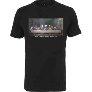 Urban Classics - T-shirt - Zwart - Katoen - Cant Hang With Us