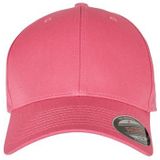 Flexfit Wooly Combed Unisex Baseball Cap, Donker roze
