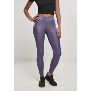 Urban Classics Dameslegging van imitatieleer dameslegging, donkerpaars, M, Donker Paars