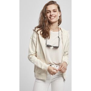 Urban Classics - Organic Terry Vest met capuchon - Creme