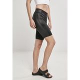 Urban Classics - Imitation Leather Korte cycle broek - Zwart