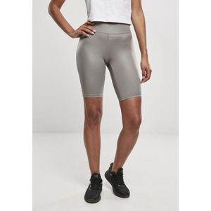 Urban Classics - Imitation Leather Korte cycle broek - Grijs