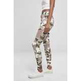 Urban Classics - Camo Tech Mesh Legging - Sportbroek - Duskrose Camo - Dames