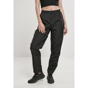 Urban Classics - Shiny Crinkle Nylon Zip Broek - Zwart